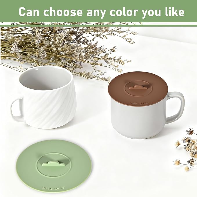 Silicone Cup Covers， Multicolored Silicone Lids - Image 6