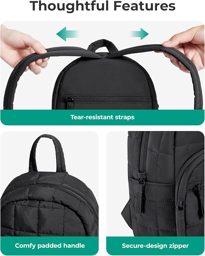BAGSMART College Laptop Backpack, Travel Backpack - Image 6