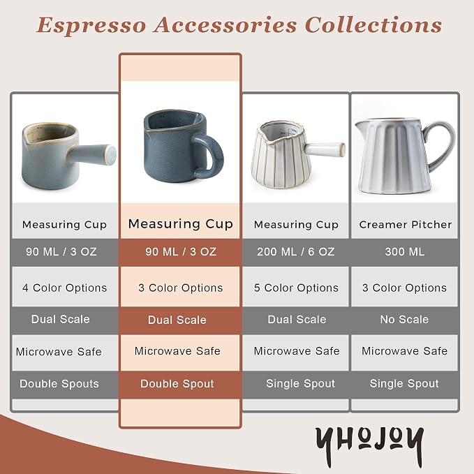 Espresso Cup 3 Oz, Ceramic Espresso Measuring Cup Expresso Shot Cup - Image 7