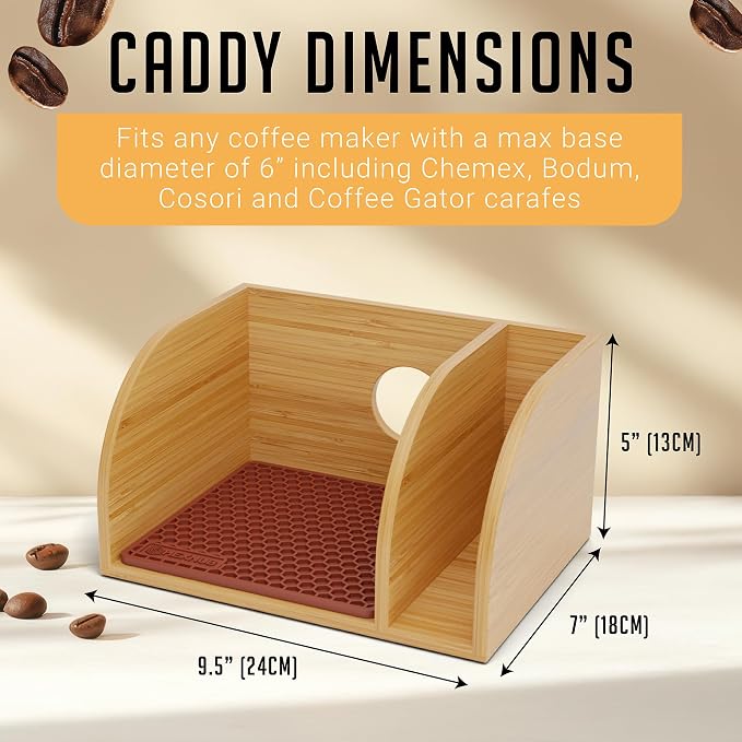 HEXNUB Pour Over Caddy with Lid - Image 3