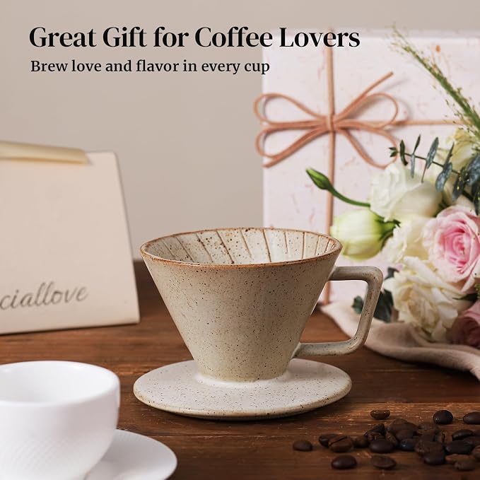 DOWAN Pour Over Coffee Maker, Non-Electric Pour Over Coffee Dripper, Manual - Image 8