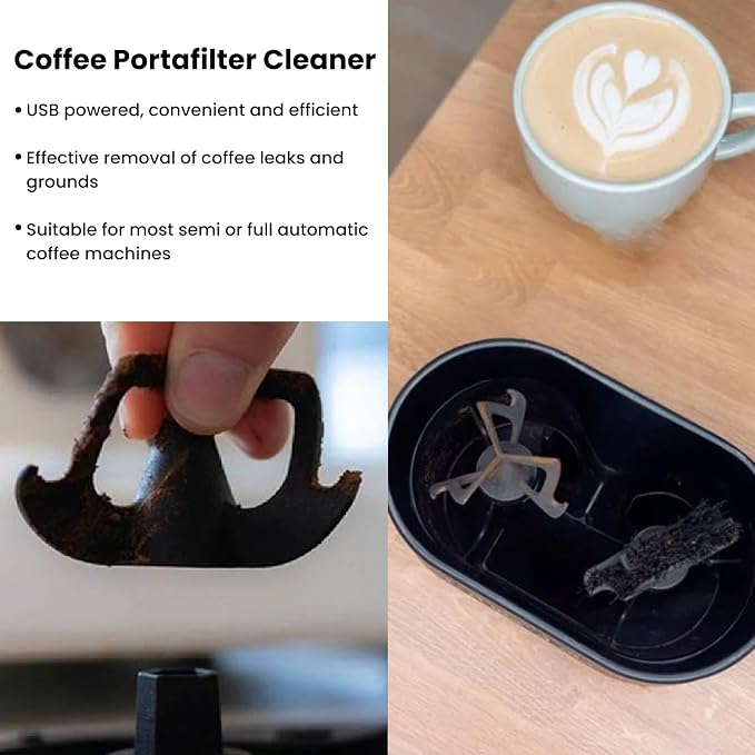 Coffee Portafilter Cleaner, Efficient USB Powered Cleaner - Image 4