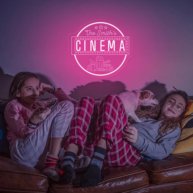Custom Cinema Neon Sign Personalized Home Theater Name Neon Light Customized - Image 2