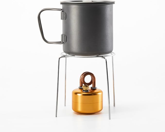 Mini Alcohol Camping Stove – Lightweight Brass & Aluminum Spirit Burner - Image 7