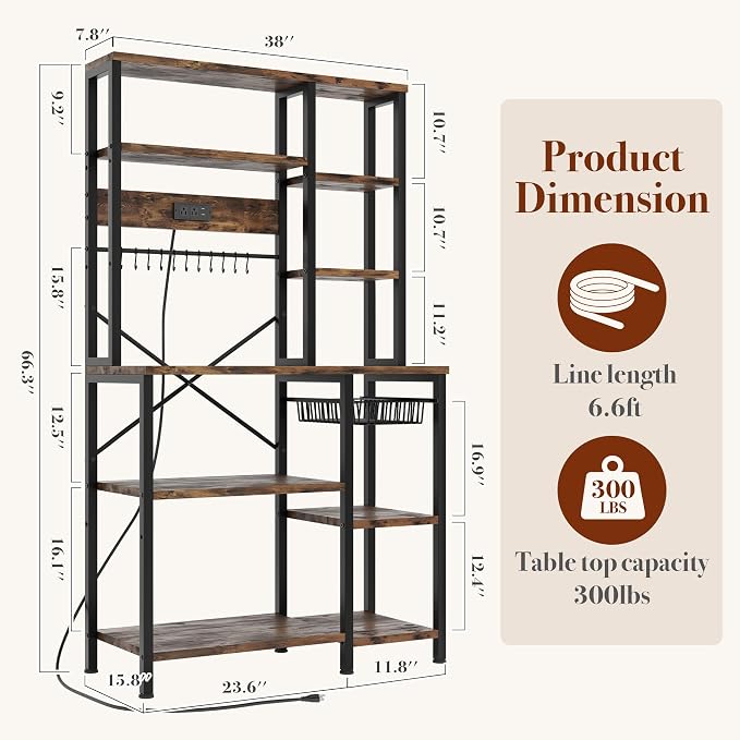 GRUSIGN Kitchen Bakers Rack - Image 3