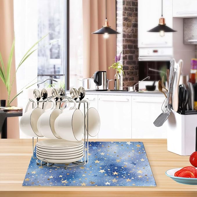 Coffee Mat Coffee Bar Station Maker Machine Pot Table Spill Mat Leather - Image 6