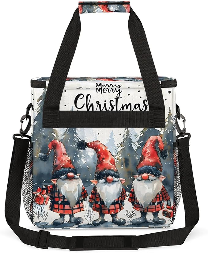 Gnomes Merry Christmas Coffee Maker Carring Bag, Large Insulated Storage - Image 5