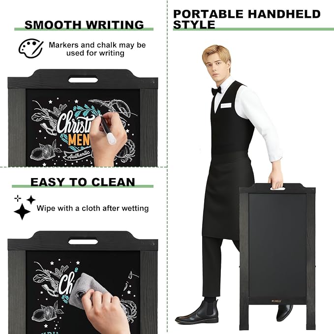 Magnetic Sandwich A-Frame Chalkboard Sign - Image 4