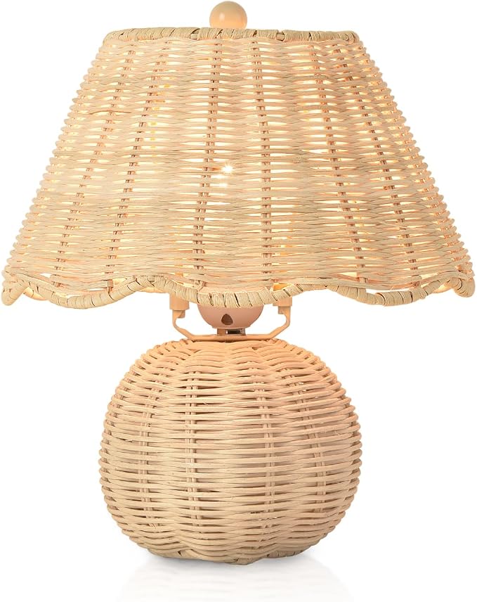 Rattan Small Bedside Mini Table Lamp - Image 8