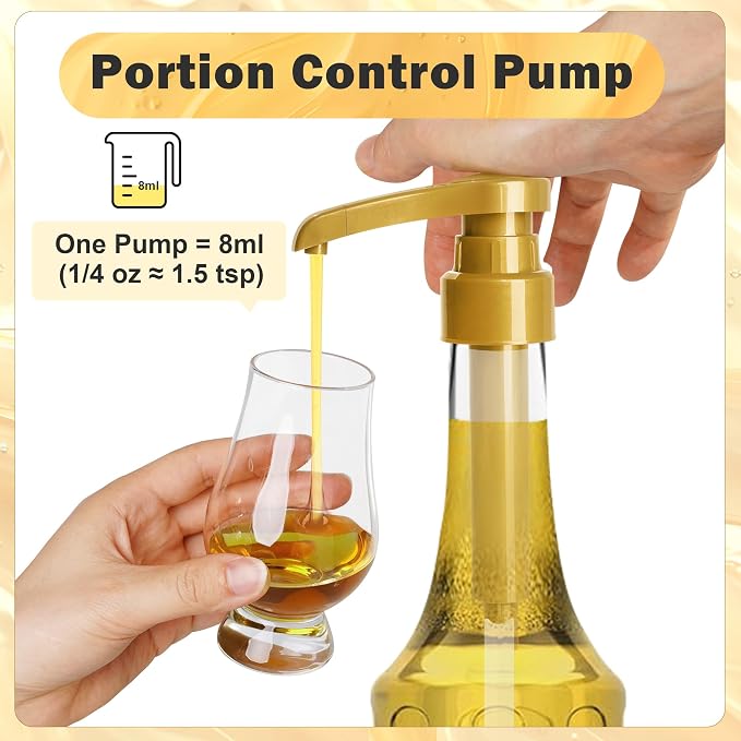 Coffee Syrup Pump ONLY for Monin Glass 750ml Bottle – 3 Pack Syrup Pumps - Image 3