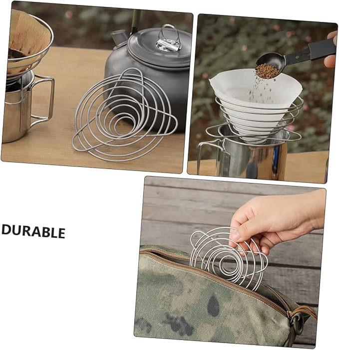 KALLORY Stainless Steel Coffee Funnel Filter - Image 2