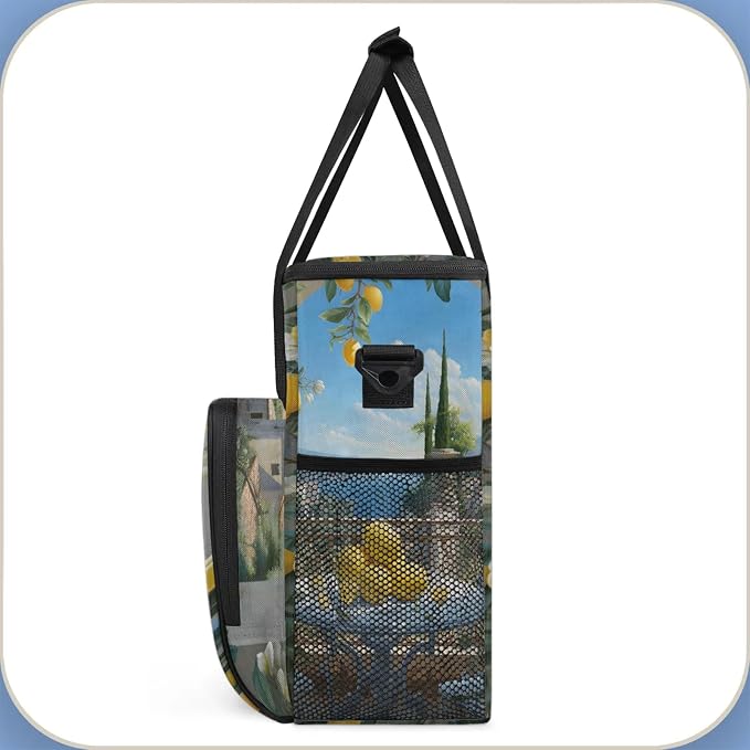 Lemon Tree Landscape Coffee Maker Carring Bag, Large Insulated Storage - Image 4