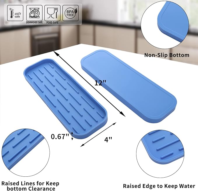 MicoYang Silicone Kitchen Sink Organizer Tray - Image 2
