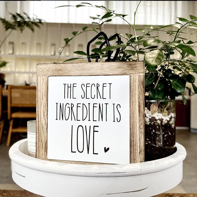 The Secret Ingredient Wooden Sign - Image 4