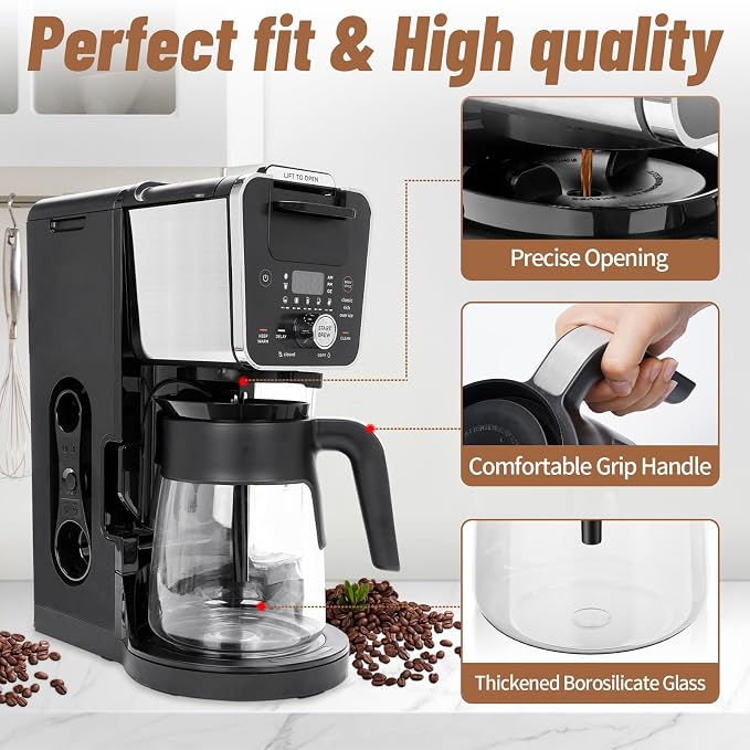 12 Cup Coffee Pot Replacement for Ninja Coffee Maker CFP101 CFP201 CFP301 - Image 4