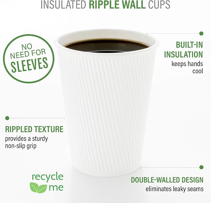 Restaurantware 12 Ounce Disposable Cups, Designed - Image 4
