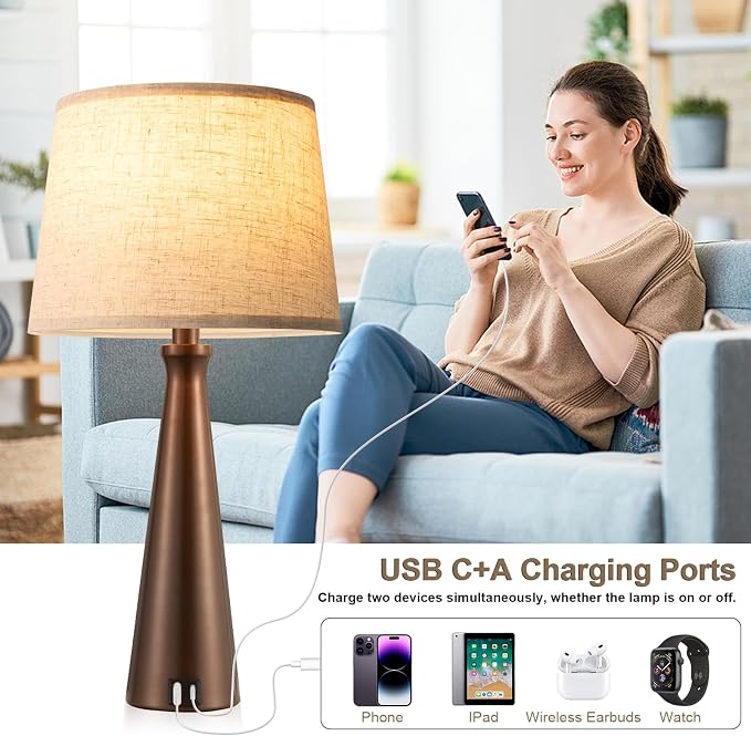 Seealle Modern Table Lamps Set of 2 - Image 4