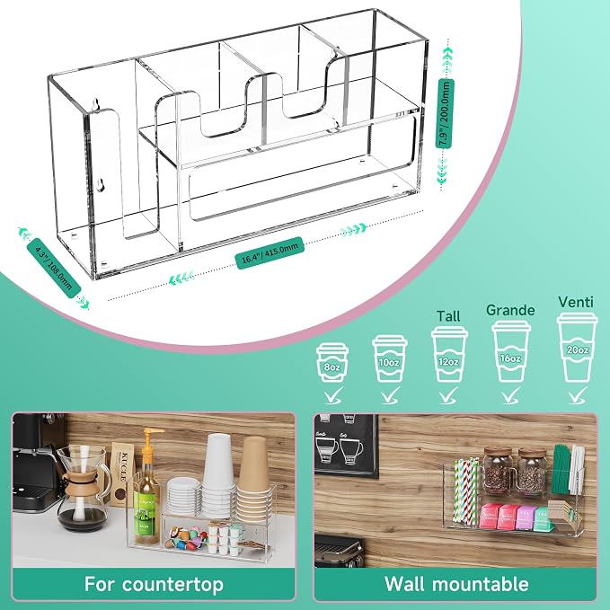 2-Tier Coffee Station Organizer - Image 5