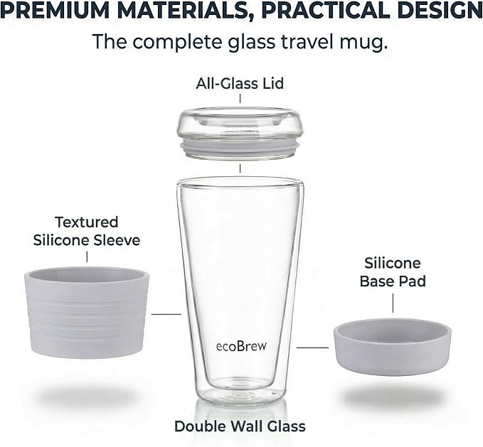16oz Double Wall All Glass Tumbler - Image 2