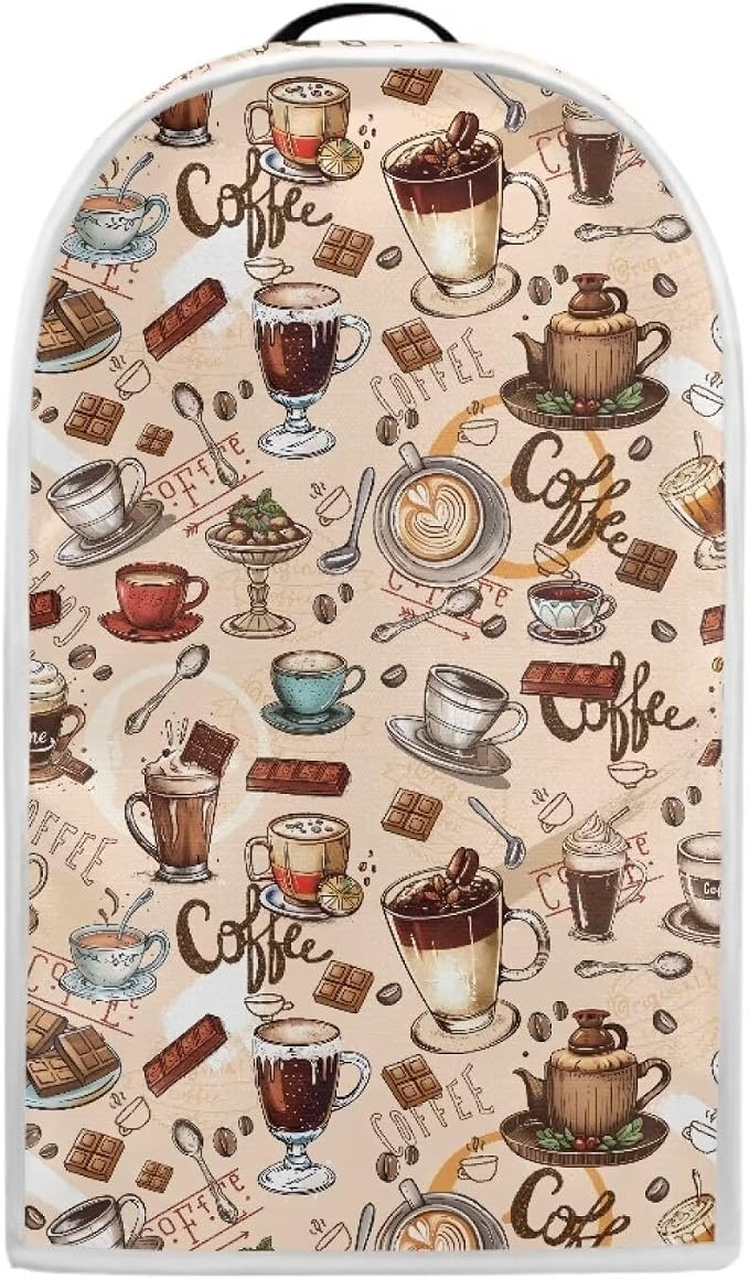 Coffee Design Blender Dust Cover, Anti Fingerprint Polyester Stand Mixer or by YUVAMAGIMO