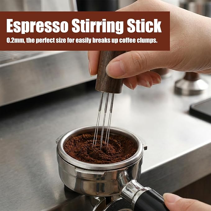 2 Pcs Espresso Needle Distributor, 6 Needles 0.2mm Coffee Distribution Tool - Image 4