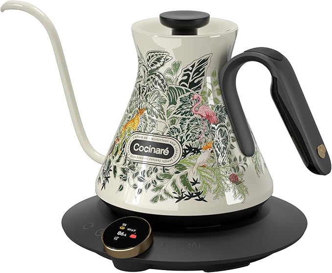 Cocinare Gooseneck Electric Kettle, ±0.5°F Precise Temperature Control by Cocinare