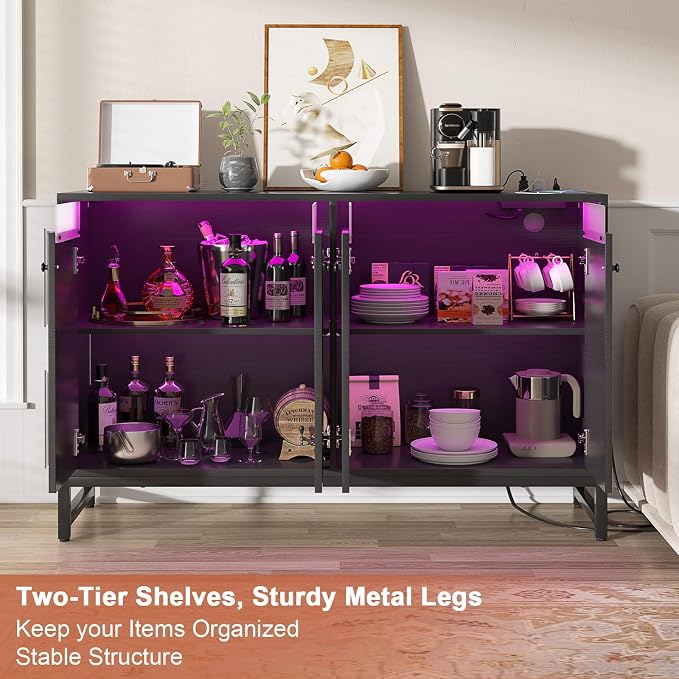 Aheaplus Sideboard Buffet Cabinet - Image 5