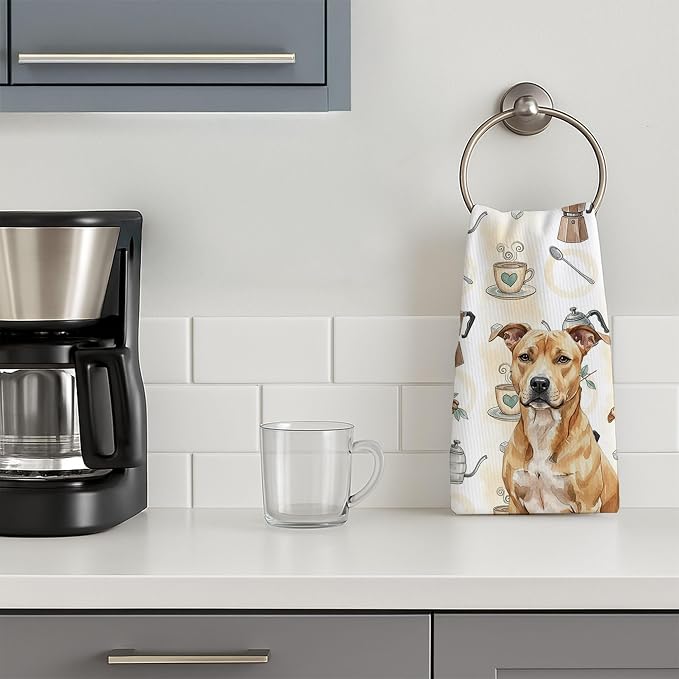 Caroline's Treasures Fawn American Staffordshire Terrier Coffee Bar Kitchen - Image 3