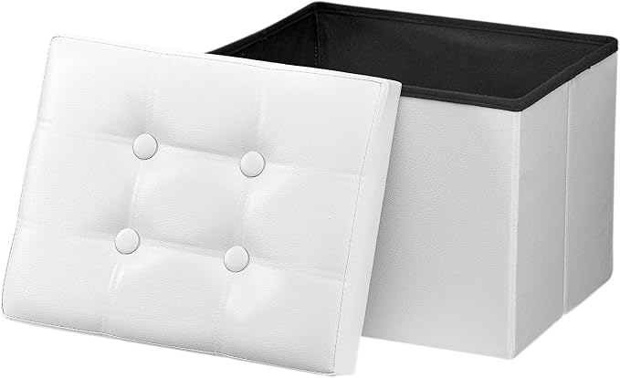 Bsketa Folding Storage Ottoman, Foot Stool by Bsketa