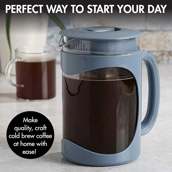 Primula Burke Deluxe Cold Brew Iced Coffee Maker, Comfort Grip Handle, Durable - Image 2