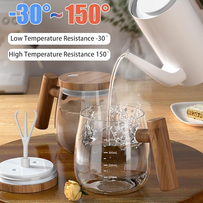 Self Stirring Coffee Mug, 400ML Self Stirring Mug Electric Mixing Mug High - Image 3