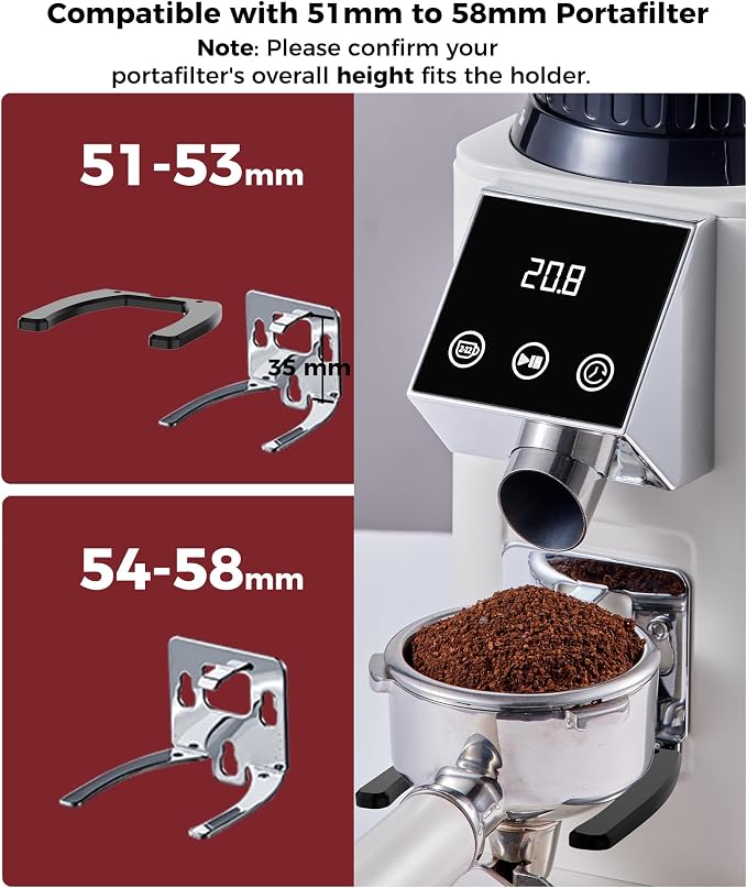 Tuni G1 Conical Burr Coffee Grinder, 48 Grind Settings Anti-static Burr Mill - Image 8