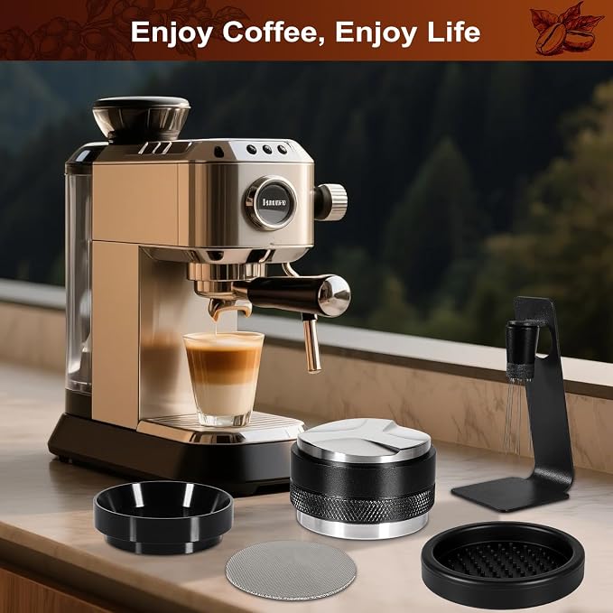Espresso Accessories Kit 58mm, Coffee Distributor and Tamper Leveler, 316 - Image 8