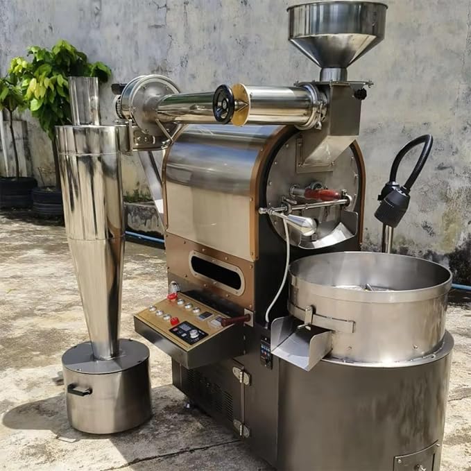 Large Capacity Coffee Roaster Machine Heavy Duty Drum Coffee Bean Roaster - Image 3