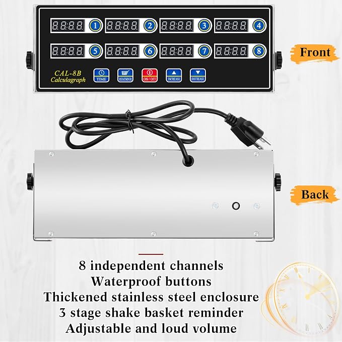 Relaxweex 1 Pack Digital Kitchen Timer, Commercial Cooking Timer - Image 3