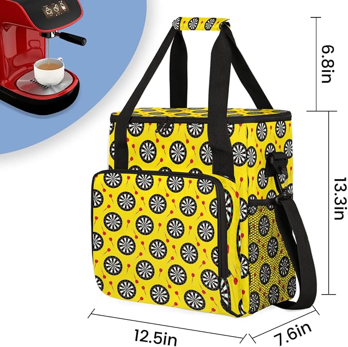 Dart Board Coffee Maker Travel Bag, Dart Board Large Carrying Storage Case - Image 2