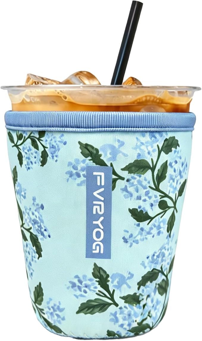 Reusable Insulated Neoprene Iced Coffee Sleeves by Fvryog
