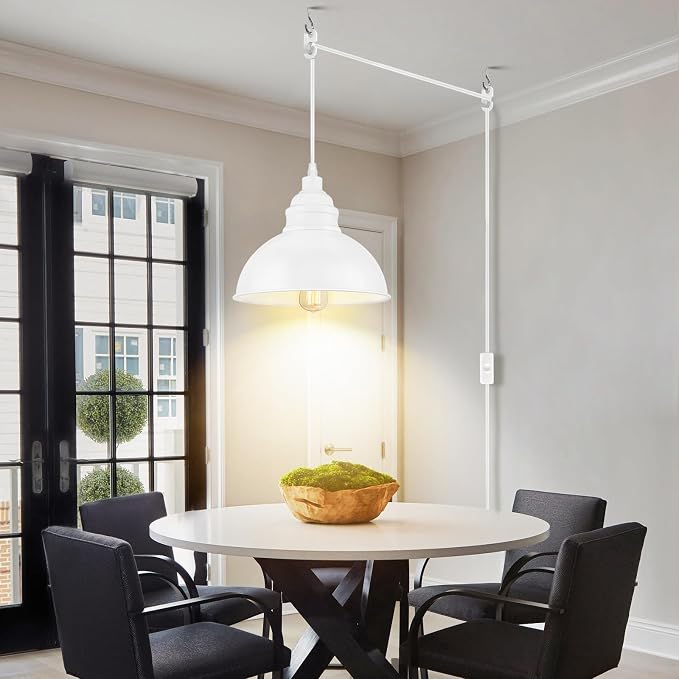 Plug in Pendant Light, 15FT Hanging Lights, On/Off Switch, Industrial Pendant - Image 4