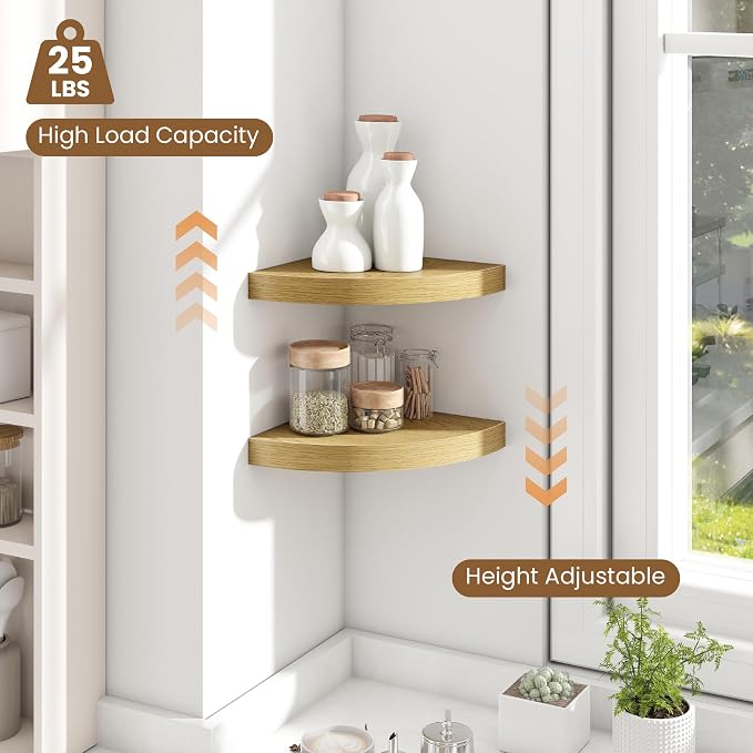 Fun Memories Floating Corner Shelves Set of 2 - Image 6