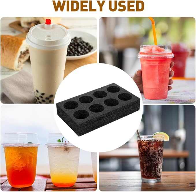 MAGICLULU Foam Drink Carrier Tray 8-Hole Takeout Cup Holder - Image 7