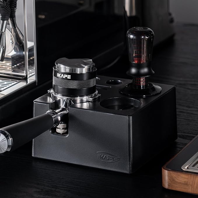 IKAPE 58mm Black Espresso Tool Set 8 IN 1, Coffee Tamper, Distributor, Magnetic - Image 6