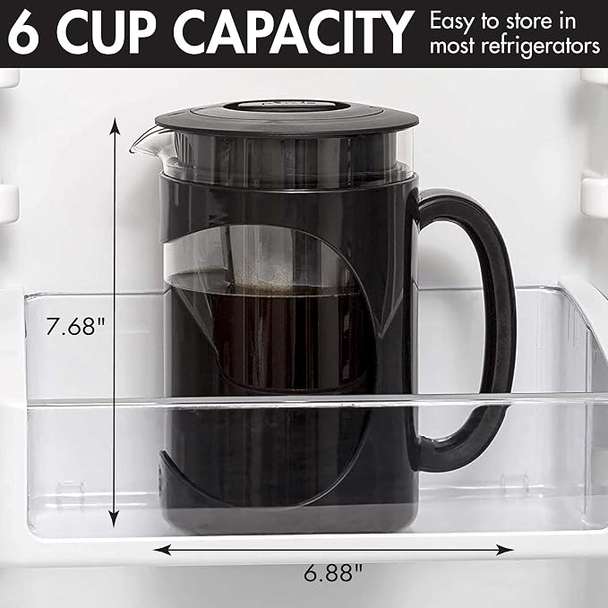 Primula Burke Deluxe Cold Brew Iced Coffee Maker, Comfort Grip Handle, Durable - Image 3