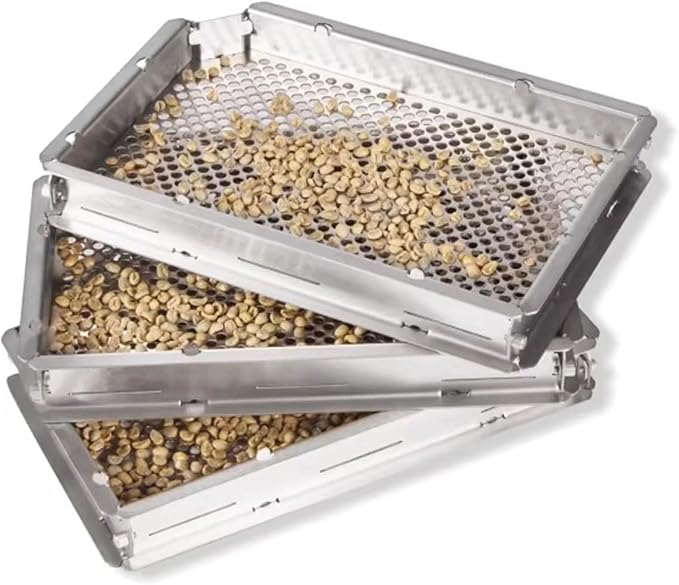 Coffee Bean Grading Sieve Set, Stainless Steel Round Hole Bean Sifter by Unknown