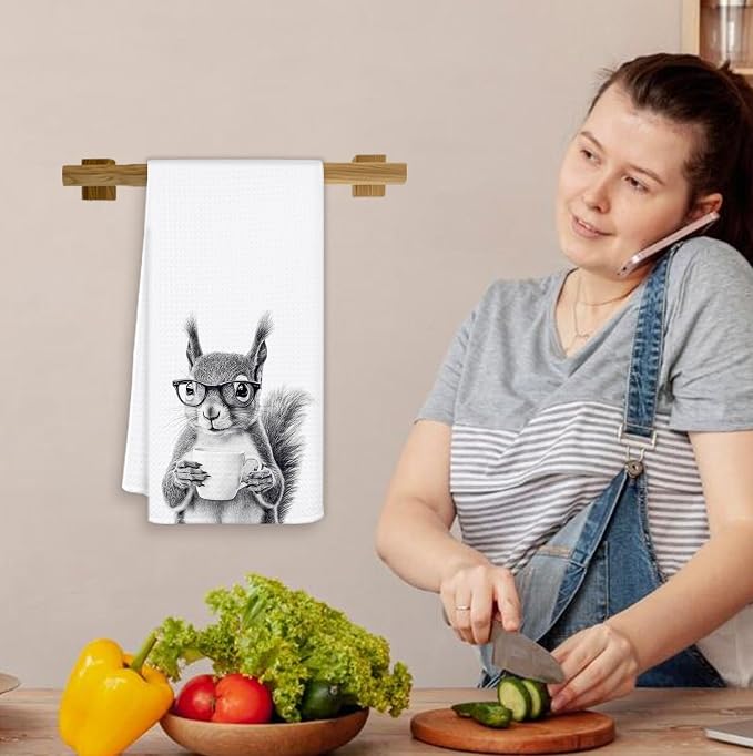 Funny Squirrel Kitchen Towels, Gifts - Image 6
