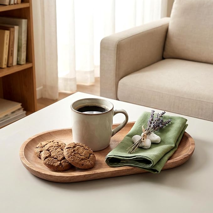 Wood Serving Platters and Trays of Natural Wood - Image 4
