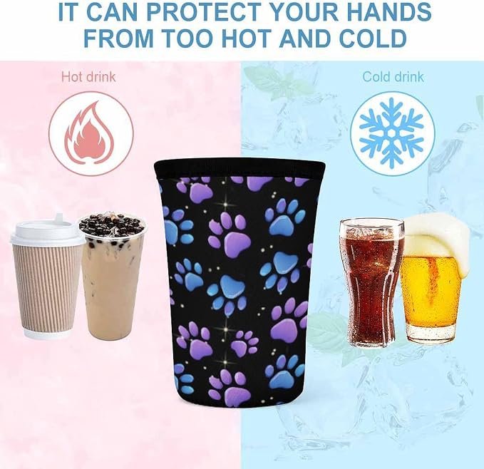 Paw Print Coffee Cup Sleeves - Image 5