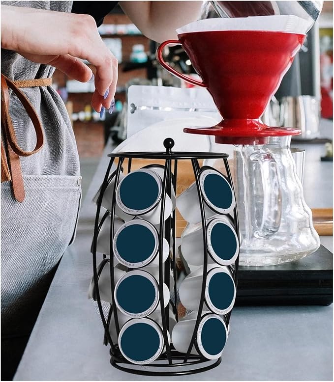 Coffee Holder Rack For 30 Capsules Iron Storage Organizer Home Kitchen Coffee - Image 3