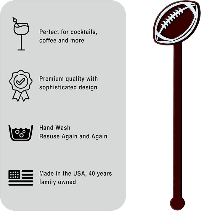 Coffee and Cocktail Stirrers, Reusable Plastic Drink Stirrer Sticks, 24 - Image 3