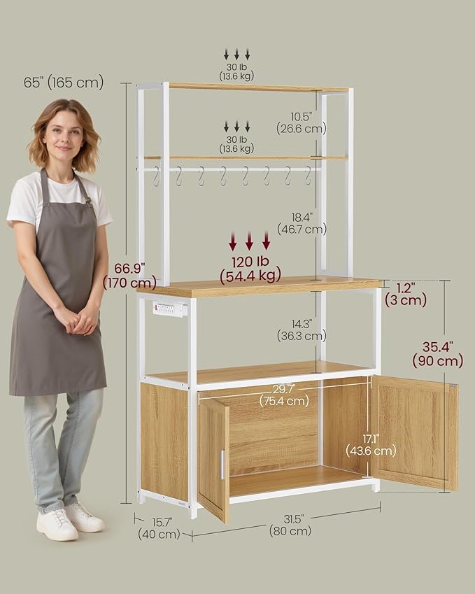 VASAGLE Kitchen Bakers Rack - Image 5