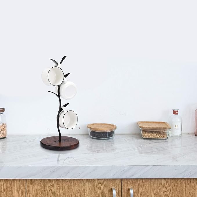 ALLCENER Mug Holder, Countertop Mug Tree, Coffee Mugs & Tea Cup Storage Rack - Image 5